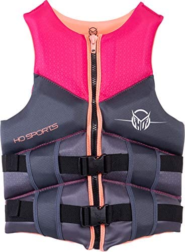 HO Phoenix CGA Wakeboard Vest Womens Sz L Grey/Pink