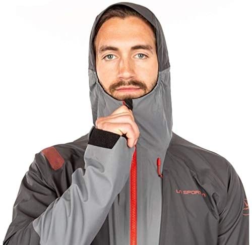 La Sportiva Mars Jacket - Men's, Carbon/Poppy, Medium, L02-900311-M