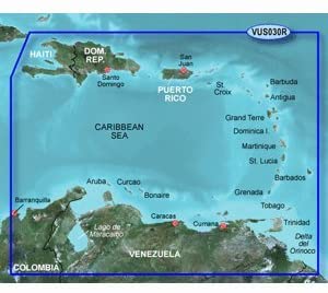 Garmin Charts Garmin Vus030r Southeast Caribbean Bluechart G2 Vision
