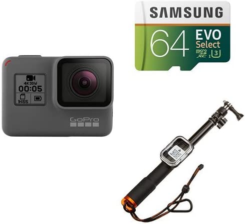 GoPro HERO5 Black w/ Selfie Stick and Memory Card