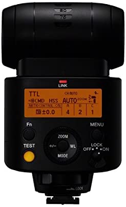 Sony HVL-F45RM Compact, Radio-Controlled Gn 45 Camera Flash with 1" Display, Black