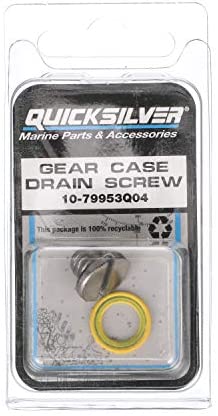 Quicksilver 79953Q04 Lower Unit Gear Lube Drain and Fill Hole Screw and Seal