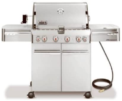 Weber 2840001 Summit S-470 Grill, Natural Gas, Stainless Steel
