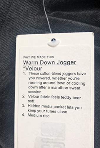 Lululemon Warm Down Jogger Velour - HBLK (Heathered Black)