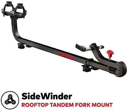 YAKIMA - Sidewinder Fork Mount Tandem Bike Carrier for Roof Racks, 1 Bike Capacity