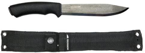 Morakniv Bushcraft Pathfinder Knife with 6.75-Inch Carbon Steel Blade and Heavy Duty MOLLE-Compatible Sheath