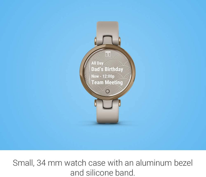 Garmin Lily, Small GPS Smartwatch with Touchscreen and Patterned Lens