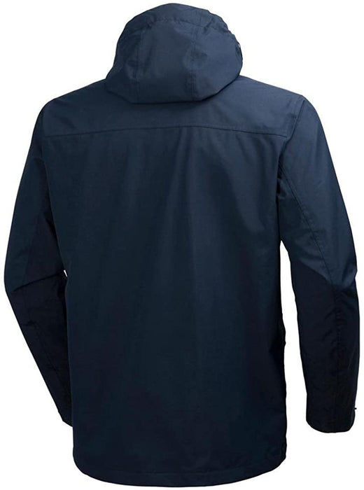 Helly Hansen Men's Highland Waterproof Windproof Breathable Rain Jacket with Stowable Hood