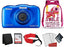 Nikon Coolpix W150 Kid-Friendly Rugged Waterproof Digital Camera (Blue) Bundle with Pink Backpack + 32GB SanDisk Memory Card + More (International Model)