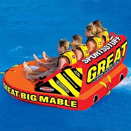 SportsStuff Mable 4-Rider Towable Tube & Airhead 4K Booster Towing System