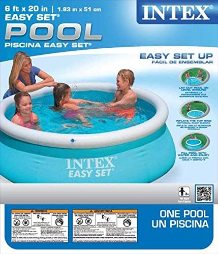 Intex 28101EH N/AA Pool 6 Ft. X 20 in. 234 Gal, 6ftx30ft, Blue
