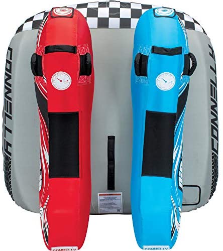 CWB Connelly Ninja Towable Tube, 2-Rider Side by Side, red/Blue/Black, One Size