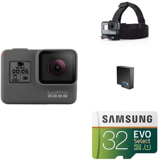 GoPro HERO5 Black w/ Head Strap, Battery and Memory Card
