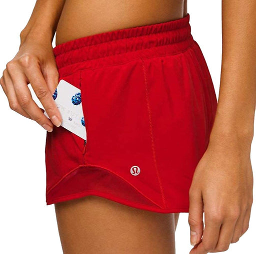 Lululemon Hotty Hot II Short 2.5" Regular Dark Red Run Train Size 6