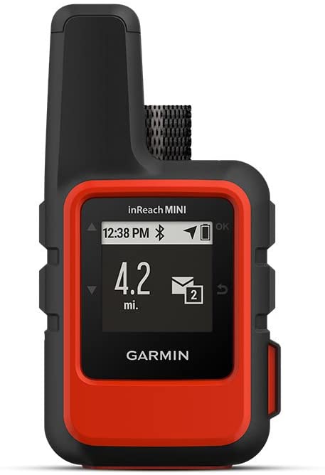 Garmin inReach Mini, Lightweight and Compact Handheld Satellite Communicator, Orange Bundle with Garmin Backpack Tether Accessory for Garmin Devices