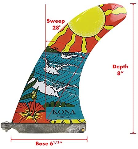 KONA SURF CO. Classic Single Single Center Fin for Longboard