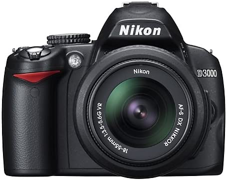 Nikon D3000 10.2MP Digital SLR Camera with 18-55mm f/3.5-5.6G AF-S DX VR Nikkor Zoom Lens