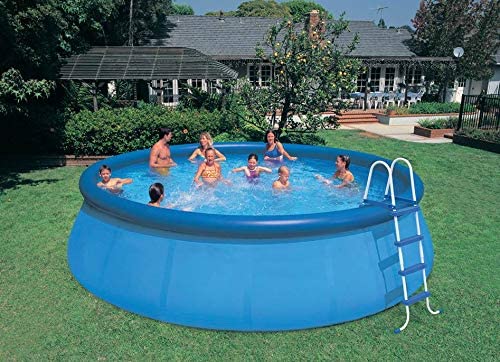 Intex 18ft x 48in Foot Inflatable Easy Set Pool with Pump and Maintenance Kit