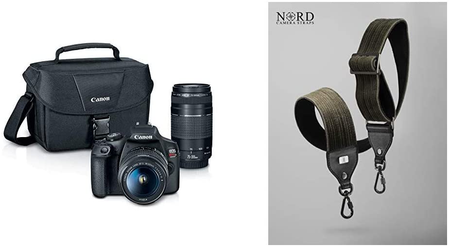 Canon EOS Rebel T7 DSLR Camera|2 Lens Kit with EF18-55mm + EF 75-300mm Lens