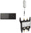 Moen TS3302BL U by Moen Shower Smart Home Connected Digital Bathroom Controller, 2-Outlet, Wall Mounted