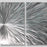 Statements2000 Silver Modern Metal Wall Art Sculpture by Jon Allen - Multi Panel Tryptych Home Décor, Vortex 3P