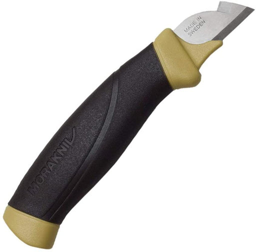 Morakniv Craftline Electrician Trade Knife with Sandvik Stainless Steel Blade and Plastic Sheath, 1.3-Inch