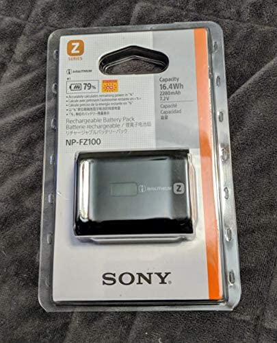 Sony NPFZ100 Z-series Rechargeable Battery Pack for Alpha A7 III, A7R III, A9 Digital Cameras