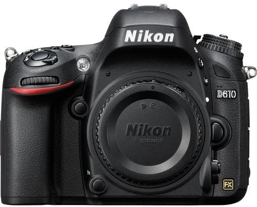 Nikon D610 24.3 MP CMOS FX-Format Digital SLR Camera Body Bundle with 32 GB Memory Card and Accessory Kit