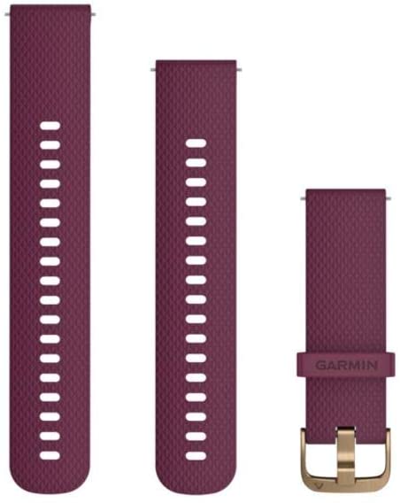 Garmin Quick Release Accessory Band 20 mm- White/Rose Gold, Two Sizes Included,010-12691-05