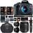 Canon EOS Rebel T7 DSLR Travel Bundle with 58mm 2X Telephoto, Wide Angle Lens + Two Lexar 633x 64GB Video Memory Cards + Compact Monopod + Table Tripod+ Filter Kit + Extra Battery + Padded Camera Bag+