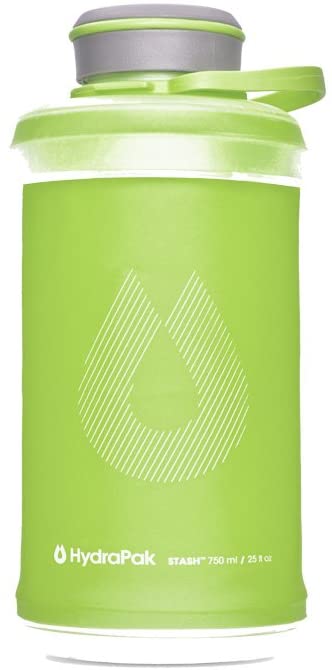 Hydrapak Stash 750 Flexible Water Bottle, Sequoia Green, 750ml