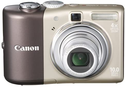 Canon Powershot A1000IS 10MP Digital Camera with 4x Optical Image Stabilized Zoom (Brown)