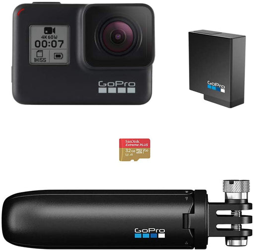 GoPro HERO7 Black HD Waterproof Action Camera Bundle (Black)