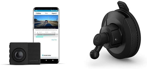 Garmin Dash Cam 66W, Extra-Wide 180-degree Field of View in 1440p HD, 2" LCD Screen and Voice Control & 010-12530-03 Parking Mode Cable, 6.60" x 2.70" x 2.00"
