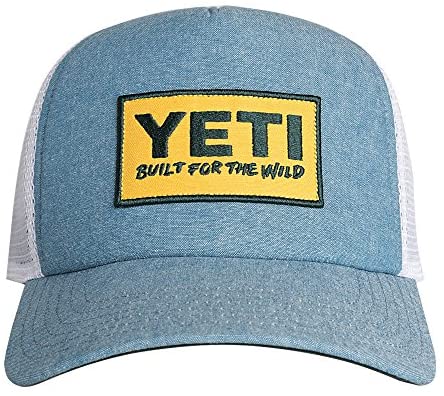 YETI Deep Fit Foam Patch Trucker Hat Chambray