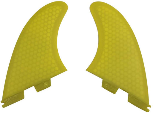 UPSURF Fiberglass Honeycomb Keel fin 2 fins surf Thruster K2 Black/White （FCS&Future&FCS2）