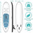 DANWJDP Inflatable Stand Up Paddle Board, 16cm Thick SUP with Accessories, Carry Bag, Adjustable Paddle, Hand Pump, Bottom Fin, Ankle Leash, Non-Slip Deck, 305 x 76 x 15 cm