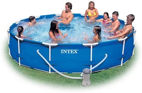 Intex 12-Foot by 30-Inch Metal Frame Pool Set