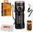 Fenix E18R 750 Lumen Ultra Compact Rechargeable Flashlight with Rechargeable Battery & LumenTac Battery Organizer