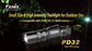 Fenix PD32 G2 340 Lumen XP-G2 R5 LED Tactical Flashlight with Four EdisonBright CR123A Lithium Batteries
