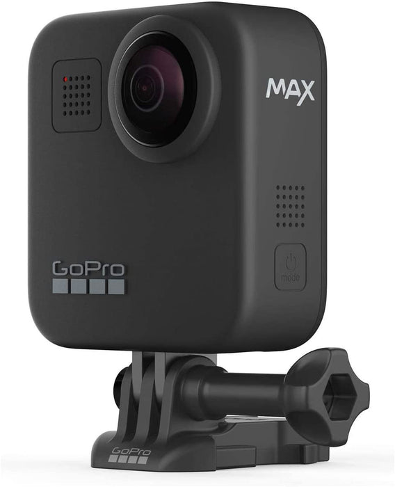 GoPro MAX Waterproof 360 Camera + Hero Style Video with Touch Screen, Spherical 5.6K30 UHD Video 16.6MP 360 Photos 1080p Live Streaming Basic Bundle with 64GB microSD Card, Cleaning Kit