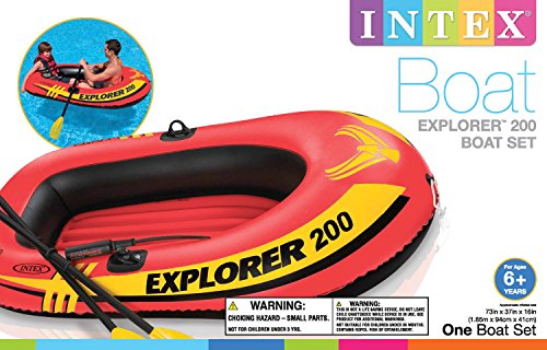Intex 2-Person Sea Hawk Boat Set 73 in. X 37 in. 18 Ga Vinyl