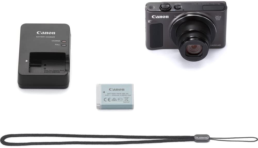 Canon PowerShot SX620 Digital Camera w/25x Optical Zoom - Wi-Fi & NFC Enabled (Black), Transcend 16GB SDHC Memory Card, Ritz Gear Point & Shoot Camera Case and Accessory Bundle
