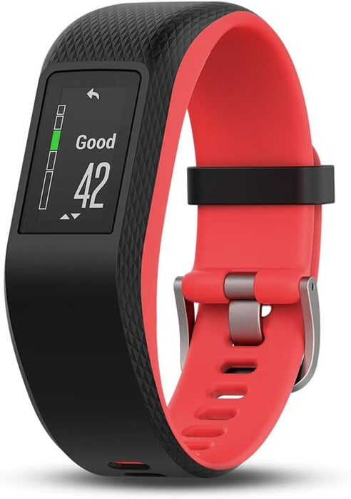 Garmin Vivosport Smart Activity Tracker with Wrist-Based Heart Rate and GPS - Pink (Fuchia), Small