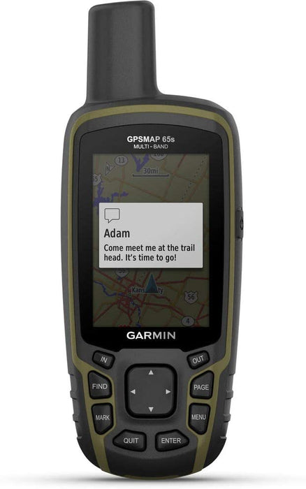 Garmin 010-02451-10 GPSMAP 65s Multi-Band/Multi-GNSS Handheld with Sensors Bundle with 1 Year Extended Protection Plan