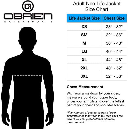 O'Brien Mens Traditional Neoprene Life Jacket