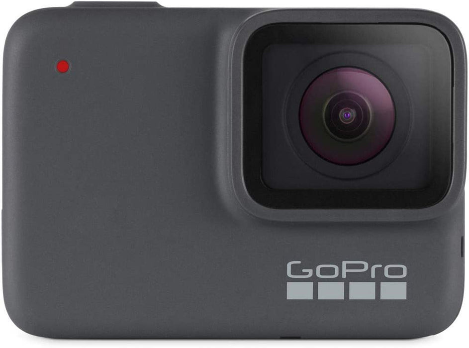 GoPro HERO7 Hero 7 Waterproof Digital Action Camera with 16GB microSD Card Base Bundle (Silver)