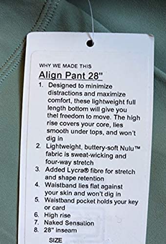 Lululemon Align Pant 28" - PLMC (Palm Court)