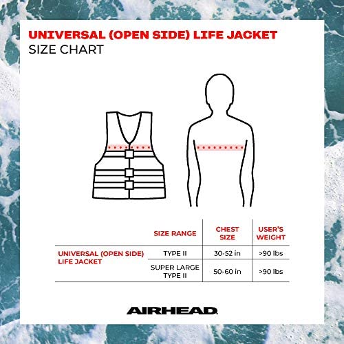 Airhead Adult Universal Type 2 USCG Approved Life Jacket