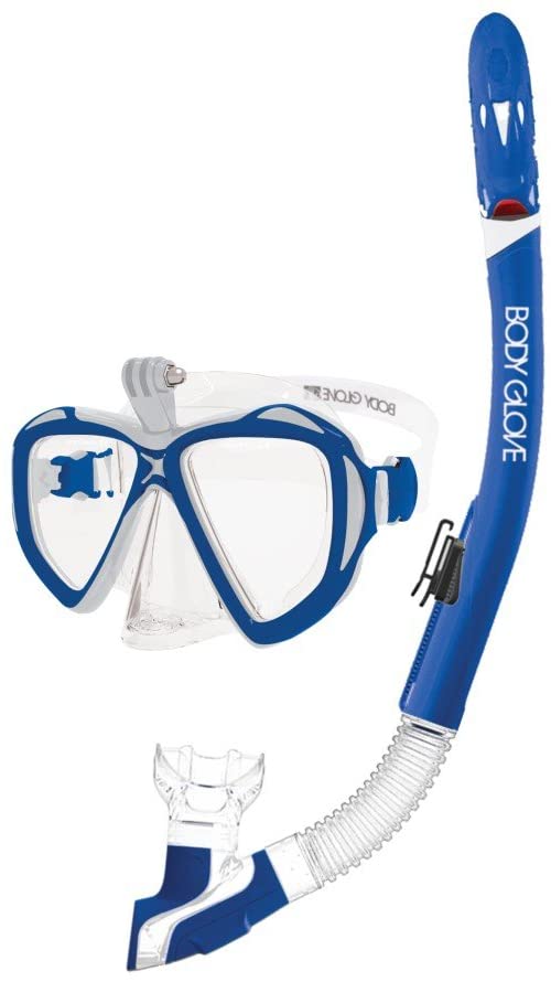 Body Glove Passage Mask & Snorkel Combo-Large-Blue/Clear